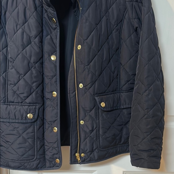 Navy Quilted Spring Jacket - Picture 5 of 6